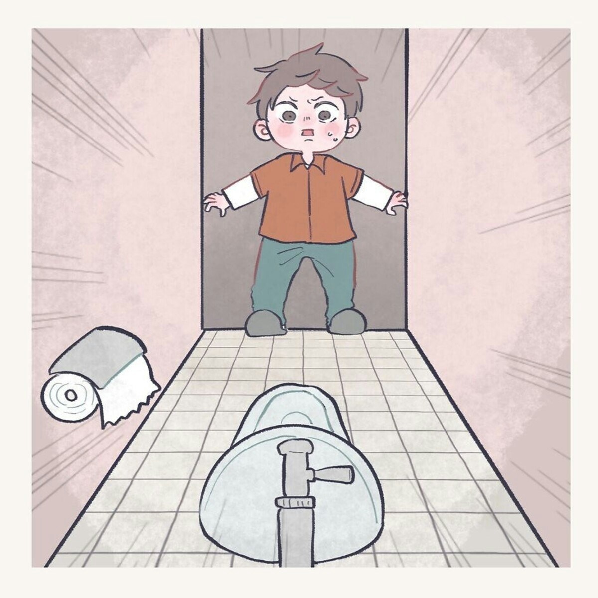 二次小学生トイレ 