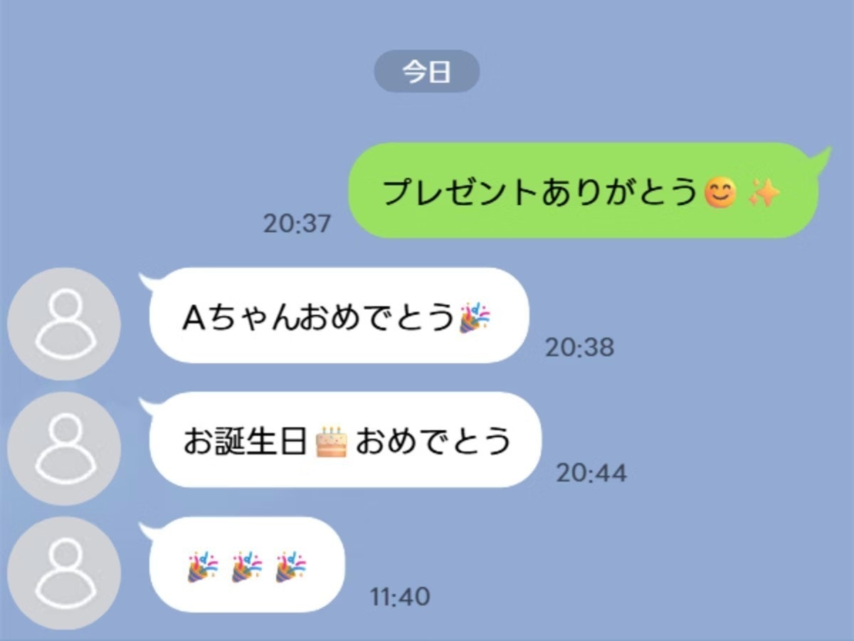 誕生日おめでとうライン 気持ち 悪い