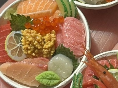 食品サンプル ミニ 和食 海鮮丼セット 撮影小物・ フェイクフード