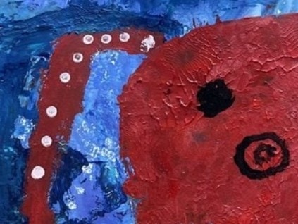 大きなタコが雰囲気たっぷり！7歳作・海の絵に5万いいね「傑作だと思い