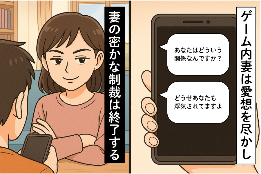 ゲーム内妻”からDM「どういう関係ですか?」現実世界の夫婦の ゲーム内妻”からDM「どういう関係ですか?」現実世界の夫婦の