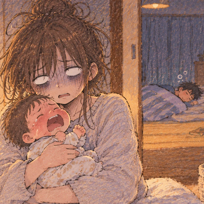 「一晩くらい一人で寝させてほしい」夜泣き対応はママが一人でするもの？