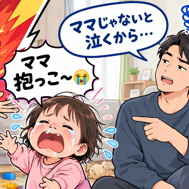 「俺が抱っこしても泣くから」指示だけ出す夫に「だったら自分でやって！」