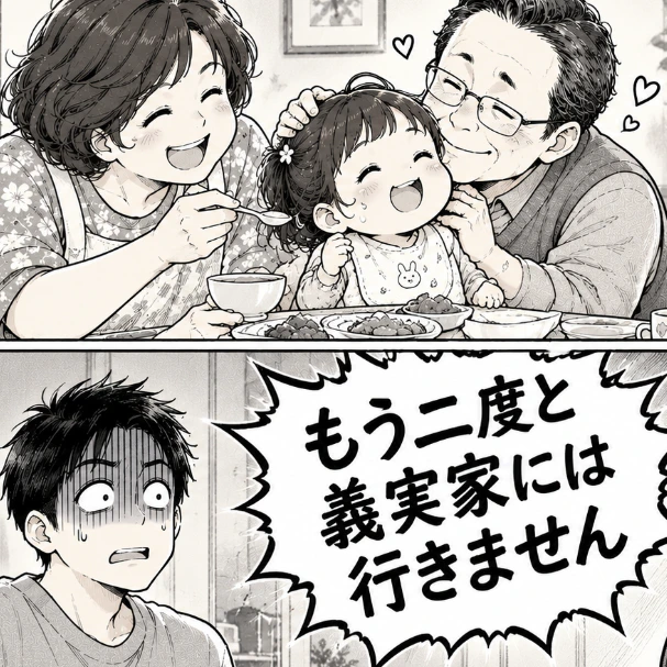 「それぐらいいいじゃん！」危険な義実家を擁護するマザコン夫→注意すると私が“敵”扱いされる理不尽