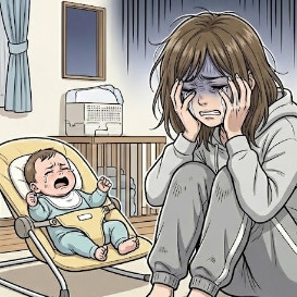 自己嫌悪で押しつぶされそうな夜→夫の「逆ギレ」がトドメを刺す。育児疲れママの悲鳴