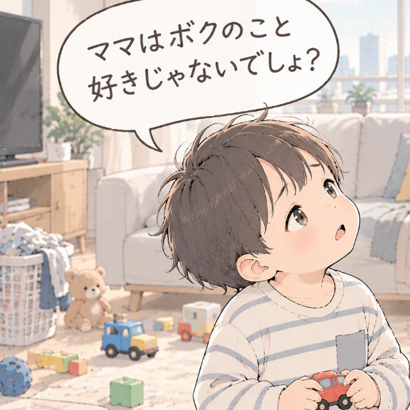 「ママは私のこと好きじゃないの？」「そうだよ」3歳息子の答えに涙が止まらなかった日