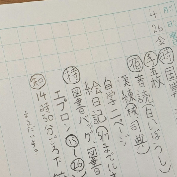 9歳の連絡帳に“こっそり書かれた秘密のメモ”が話題に6万いいね「かわいさ満点」「ほっこり」