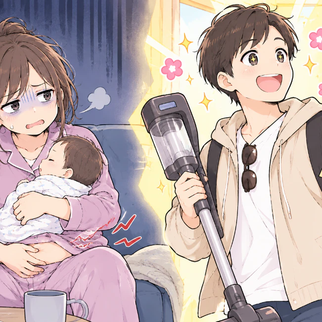 「掃除したい！アウトレット行きたい！」切迫・帝王切開の産後に浮かれる夫。