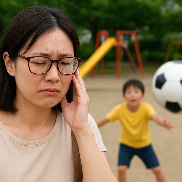 公園で小学生のボールが顔面直撃→眼鏡が破損。相手親に弁償を求めるのはアリ？