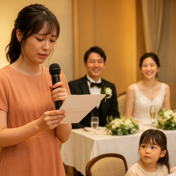 聞こえにくい、棒読みスピーチ…。親友の晴れ舞台で失敗し、立ち直れない