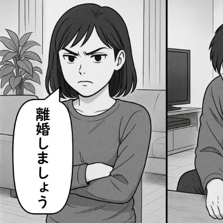 「離婚しましょう」夫の目から失われていく光、裏切られたのは私の方ですが？｜私の旦那は図太い狼男