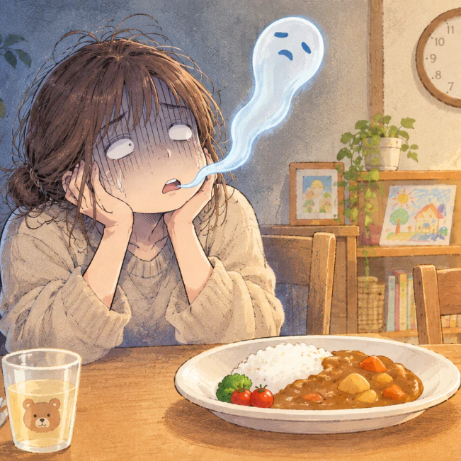 「好きなカレーも3分の1で…」5歳児の小食にイライラ限界！→1時間かけて完食させる日々に母ぐったり