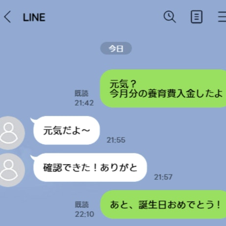 元嫁に「おめでとう」を送る夫、夫が送ったLINEに、心がザワつく