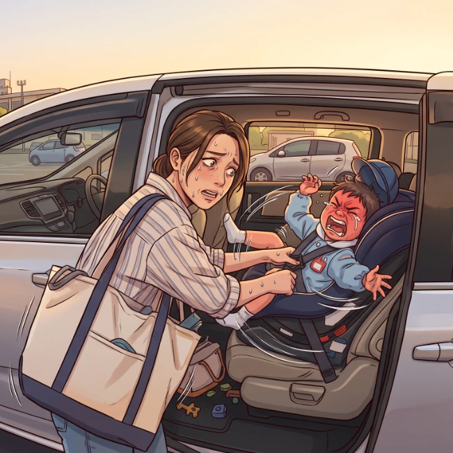 半日保育でも散々…「歩けない」と泣き叫び車から降りない年少児にぐったりするママの葛藤
