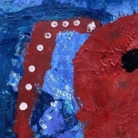 大きなタコが雰囲気たっぷり！7歳作・海の絵に5万いいね「傑作だと思います」「大人になるまで保管して」