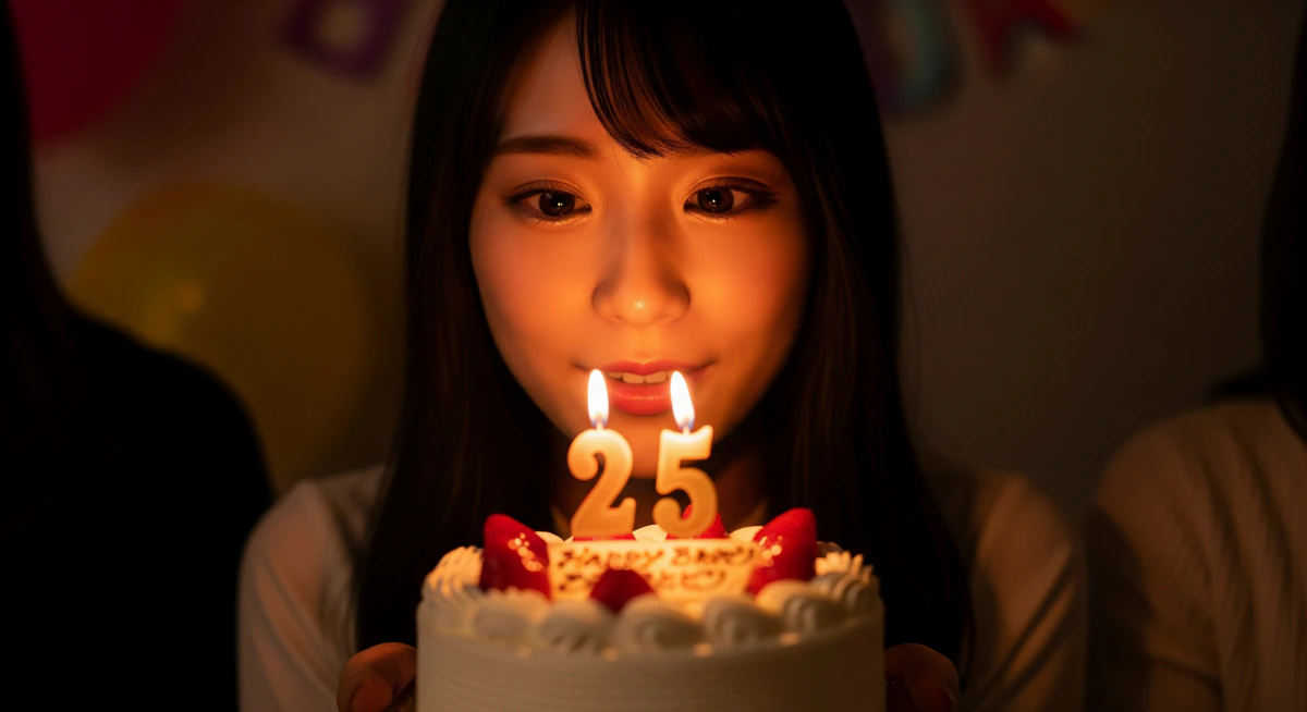 誕生日　女性　蝋燭