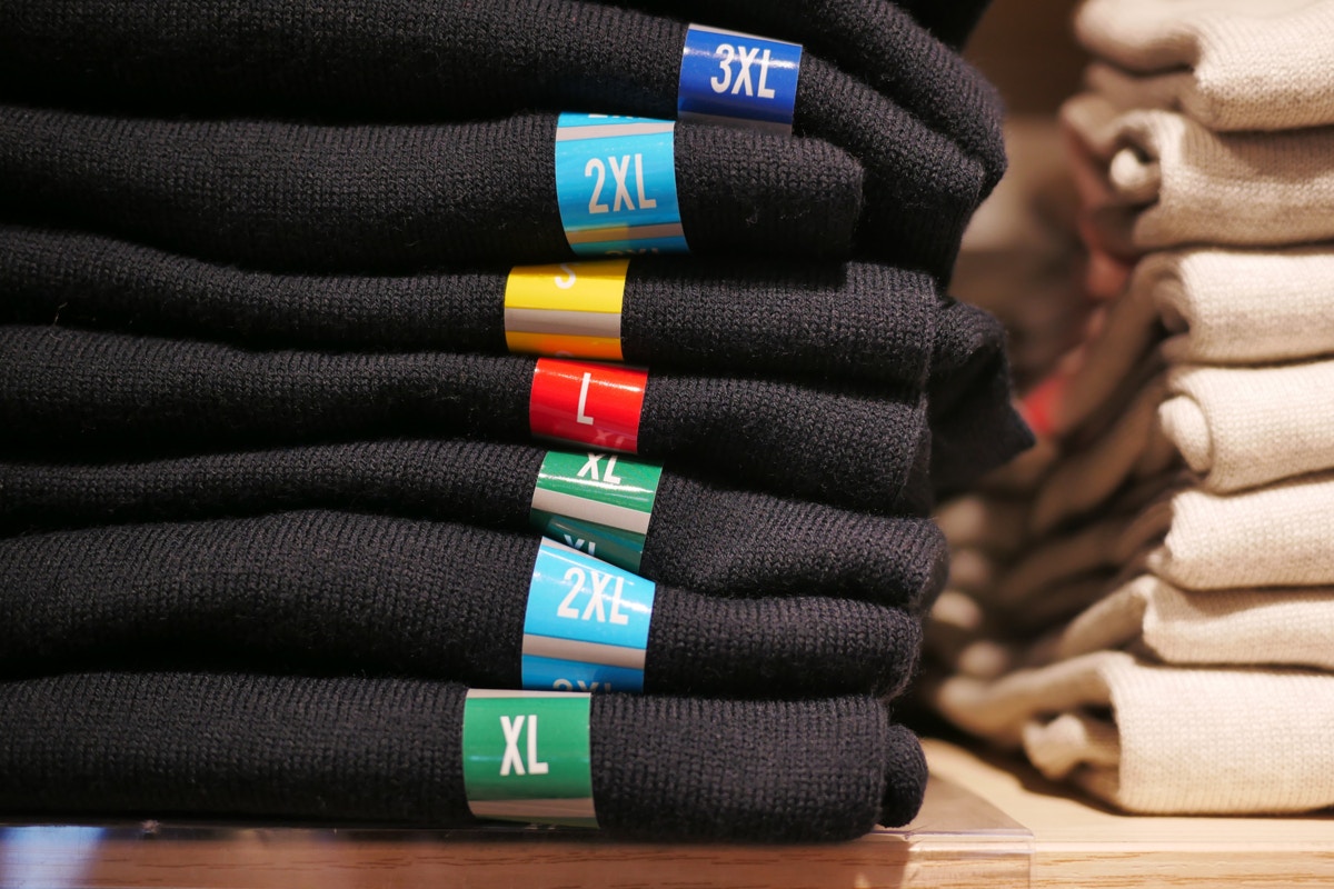 サイズ　衣類