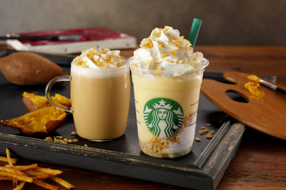 スタバ秋の新作第2弾 さつまいもを使用した クリスピースイートポテトフラペチーノ ママリ スタバ秋の新作第2弾 さつまいもを使用した クリスピースイートポテトフラペチーノ ママリ