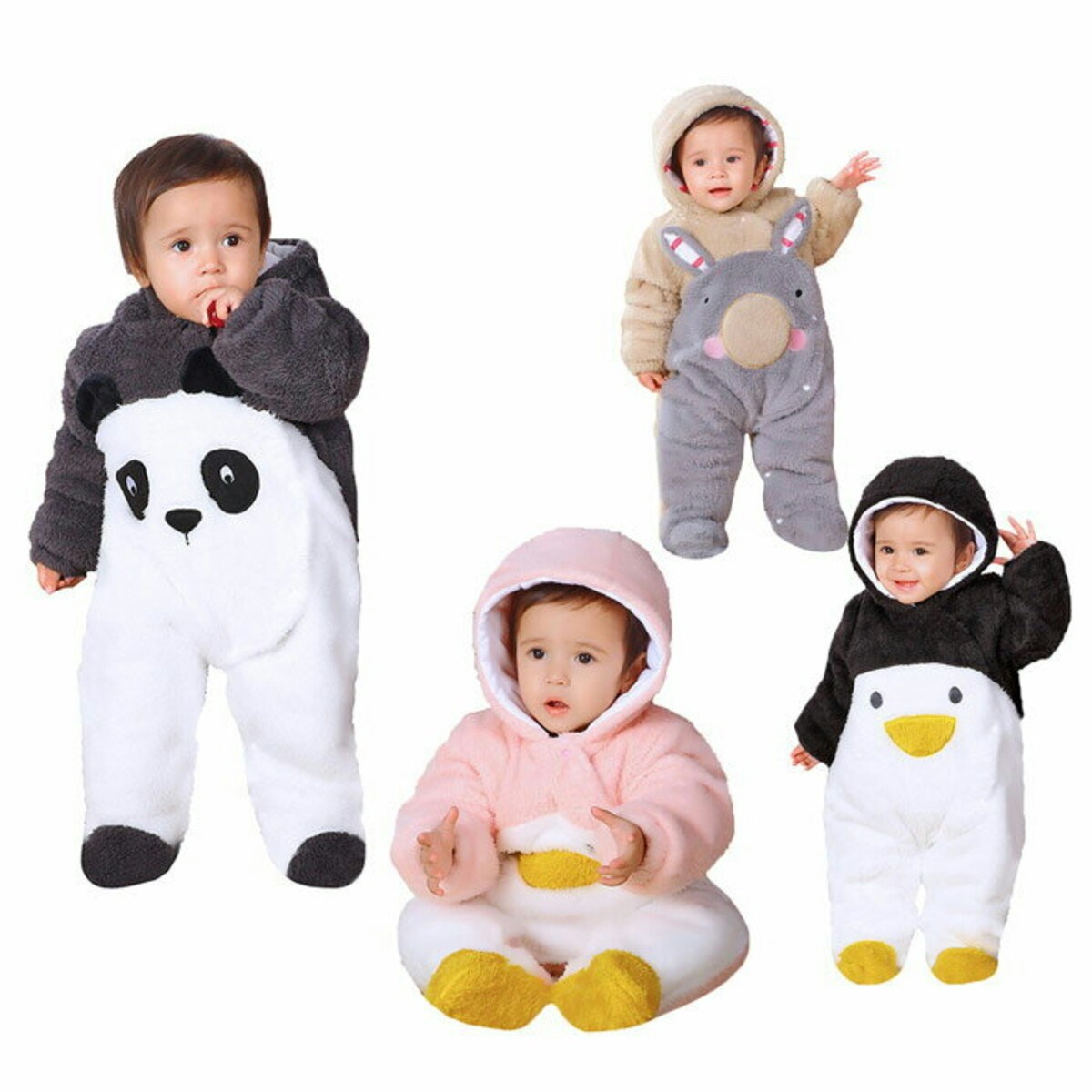 男の子でも女の子でもかわいい ペンギンの着ぐるみやベンギン柄のベビー服 ママリ