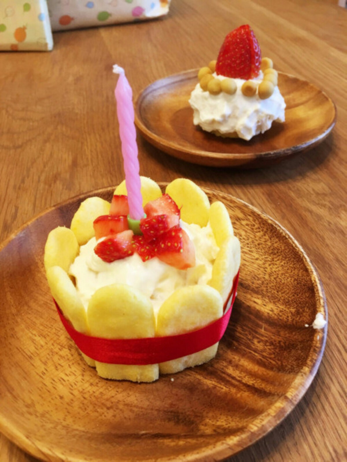 1歳の誕生日ケーキアイデア 水切りヨーグルトの上手な作り方もご紹介 ママリ