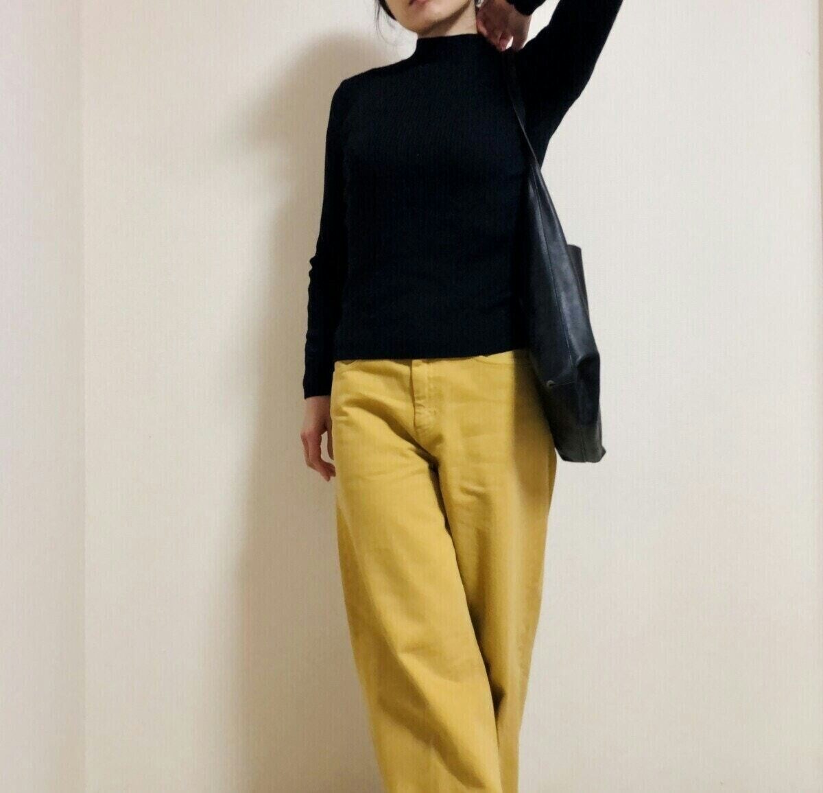 神シルエットのパンツが値下げ中【ユニクロ】春まで活躍する鮮やか 