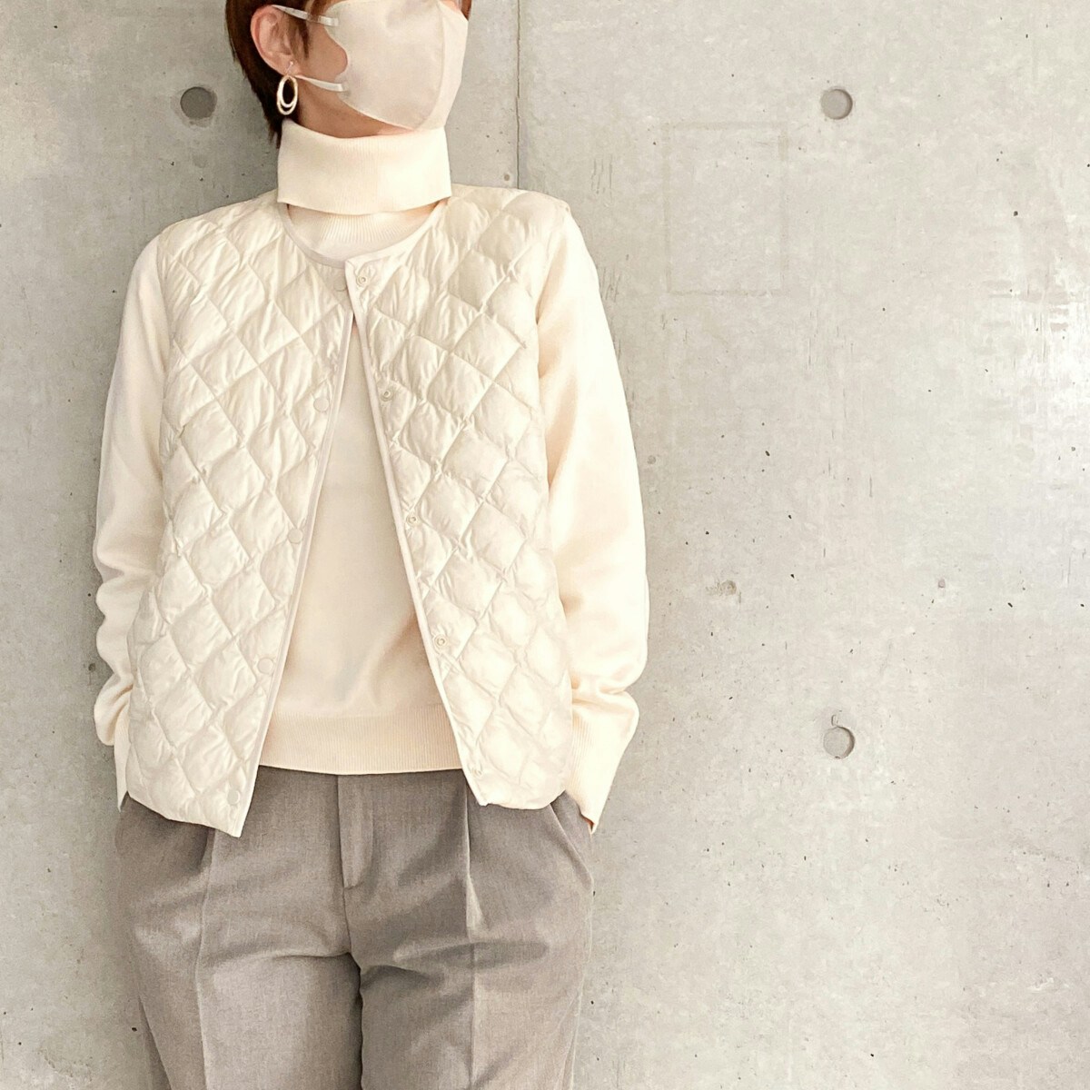 UNIQLO ウォームパデットキルティングベスト 収納袋付き