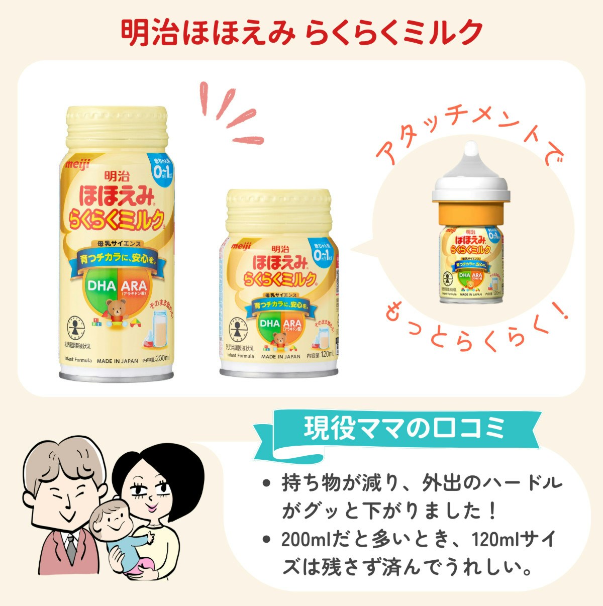明治 らくらくミルク 200ml 限定90本