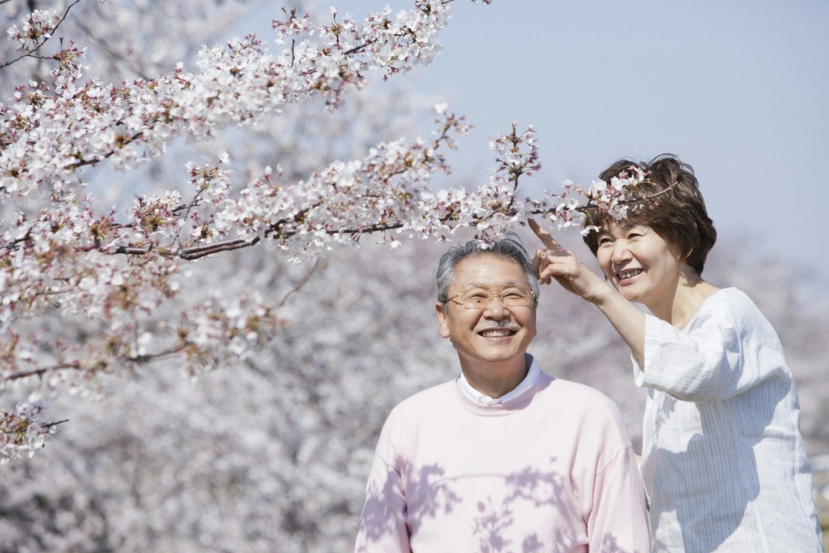 老夫婦　仲良し
