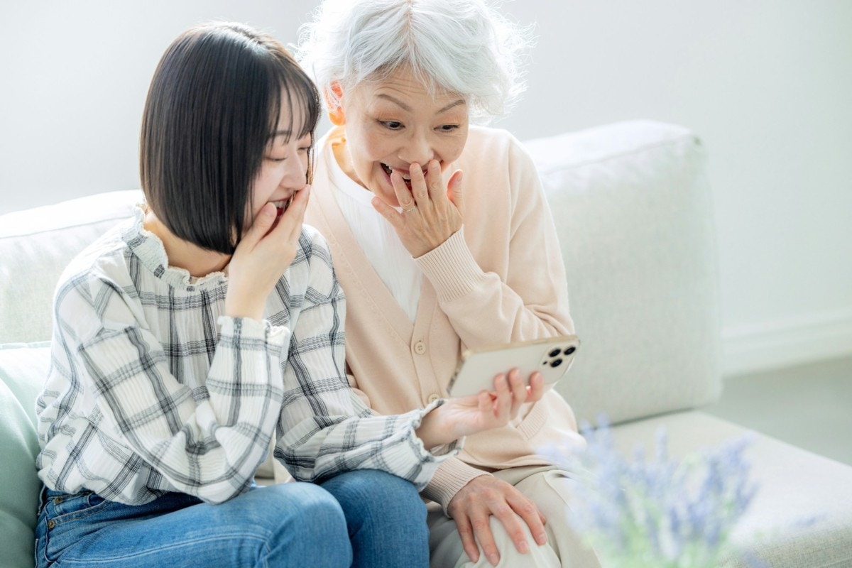 祖母　スマホ