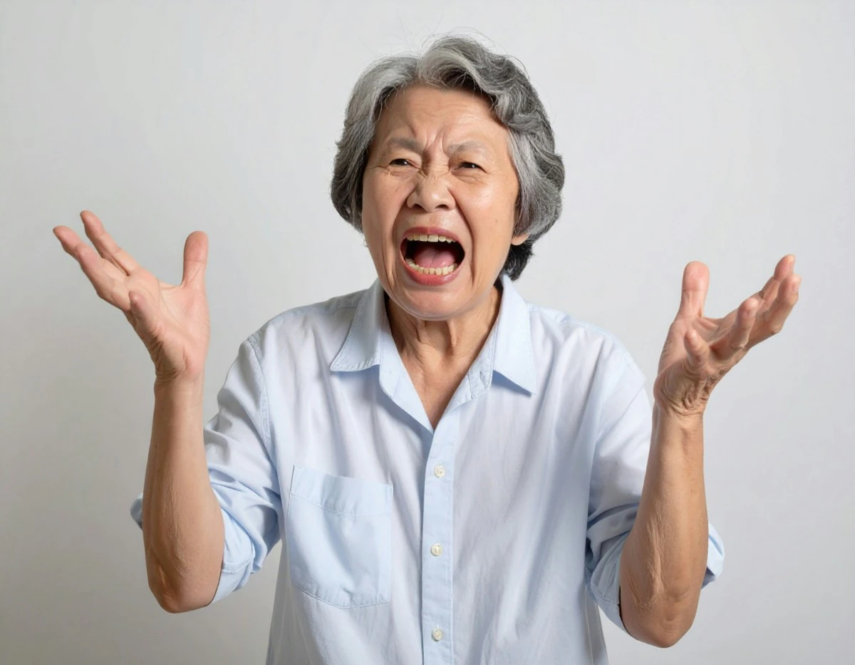 祖母　怒る