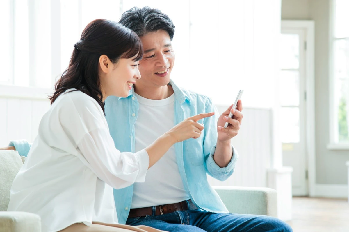 スマホ　夫婦