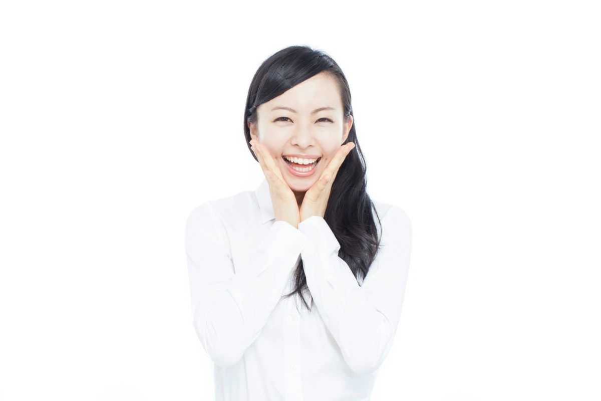嬉しい　笑顔