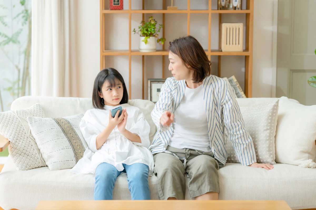 母子　困る　小学生