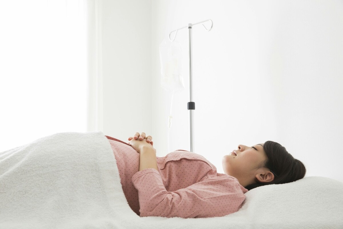 　入院　妊娠　点滴