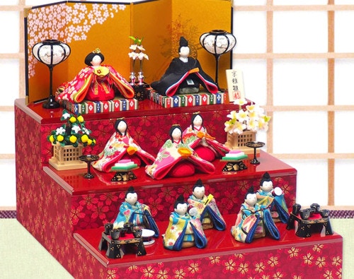 季節・年中行事京都和彩工房　彩り友禅雛人形セット