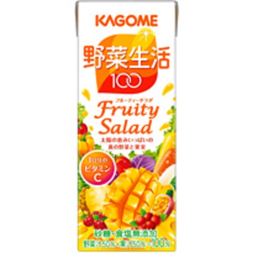 カゴメ 野菜生活100 フルーティサラダ 200ml 24本入り