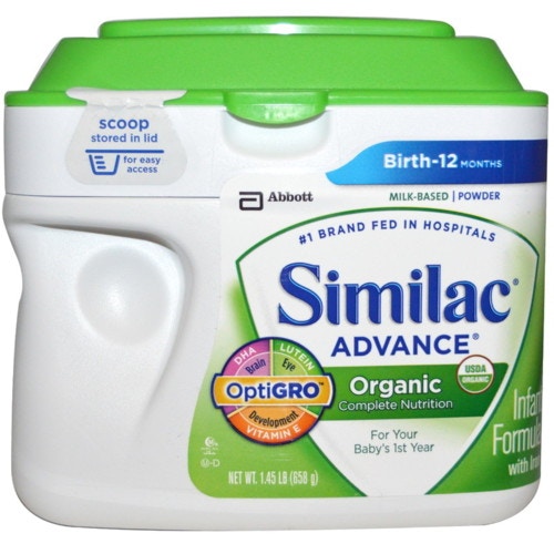 SIMILAC アドバンスオーガニック乳幼児用フォーミュラ 鉄分入り 0～12ヶ月用
