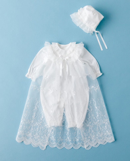 赤ちゃんの城　フード付きセレモニードレス