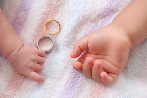 指輪　赤ちゃん