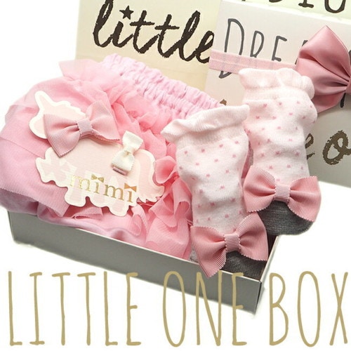 PLATINUM BABY(プラチナムベイビー) LITTLE ONE BOX 3段チュールブルマ 靴下セット littleb001-3