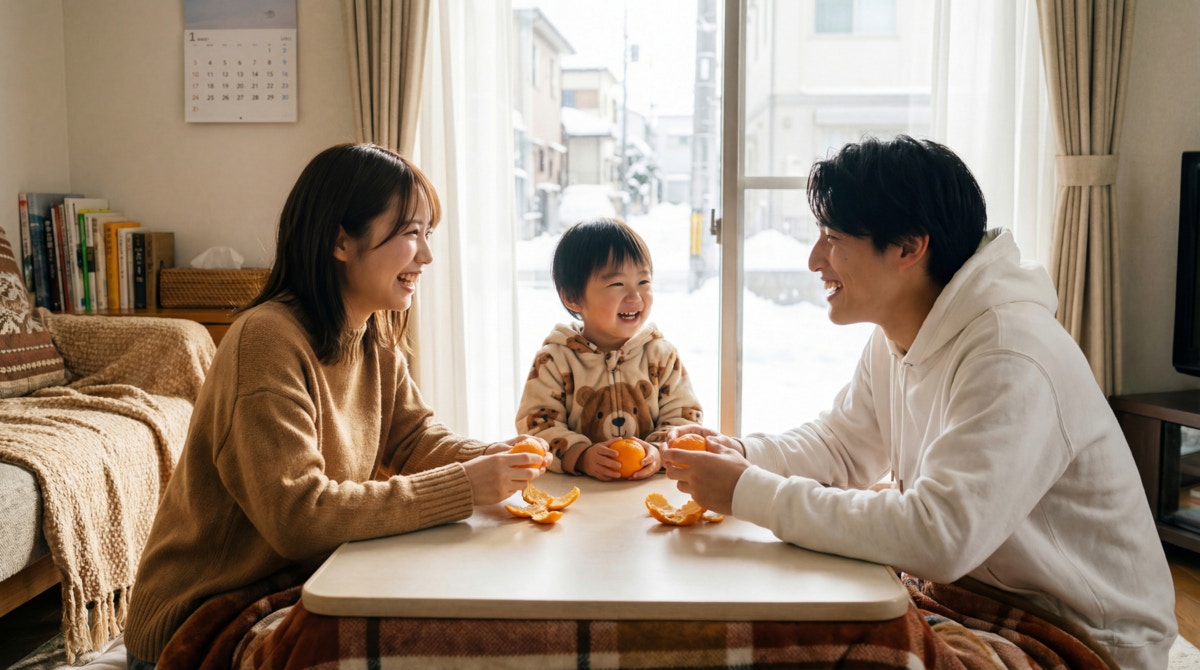 みかん　こたつ