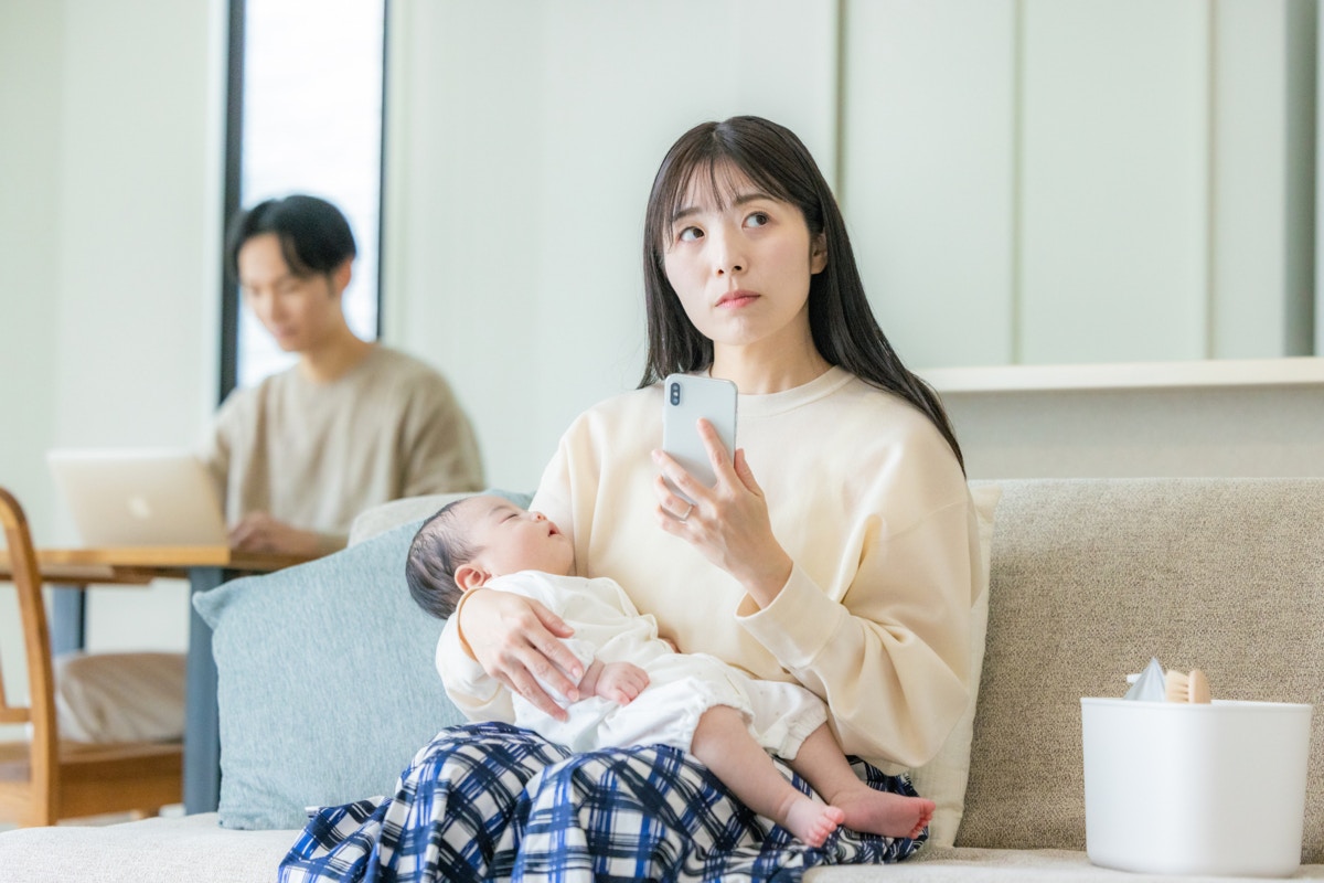 スマホ　抱っこ