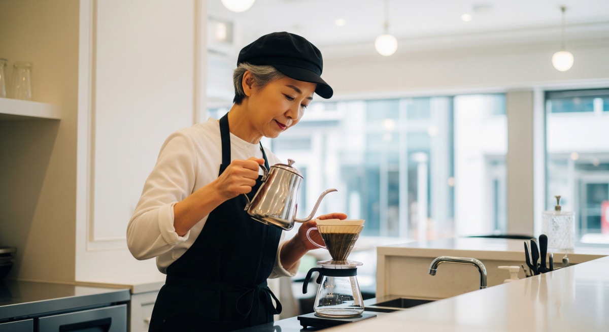 パート　女性　カフェ