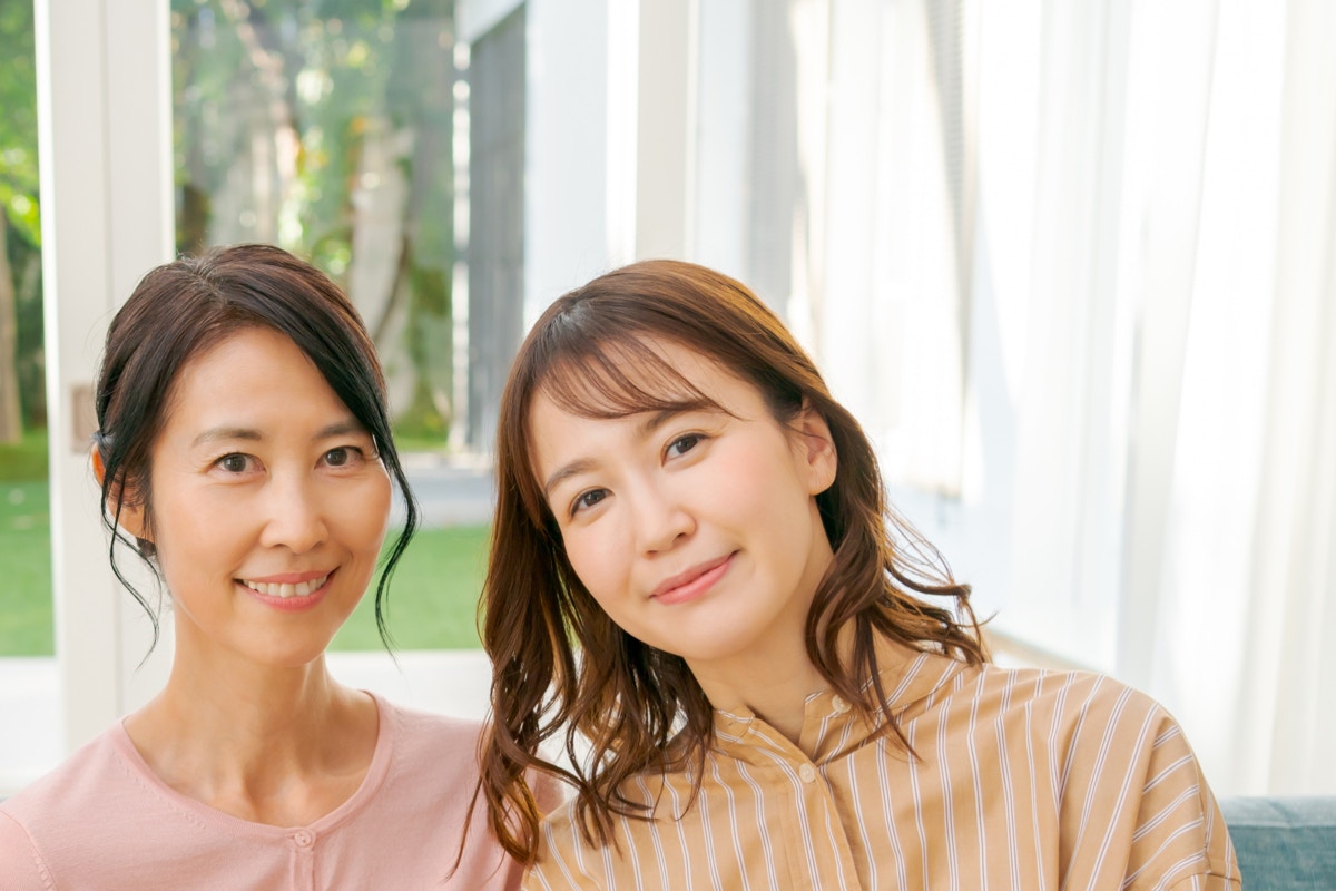実母　母　2人