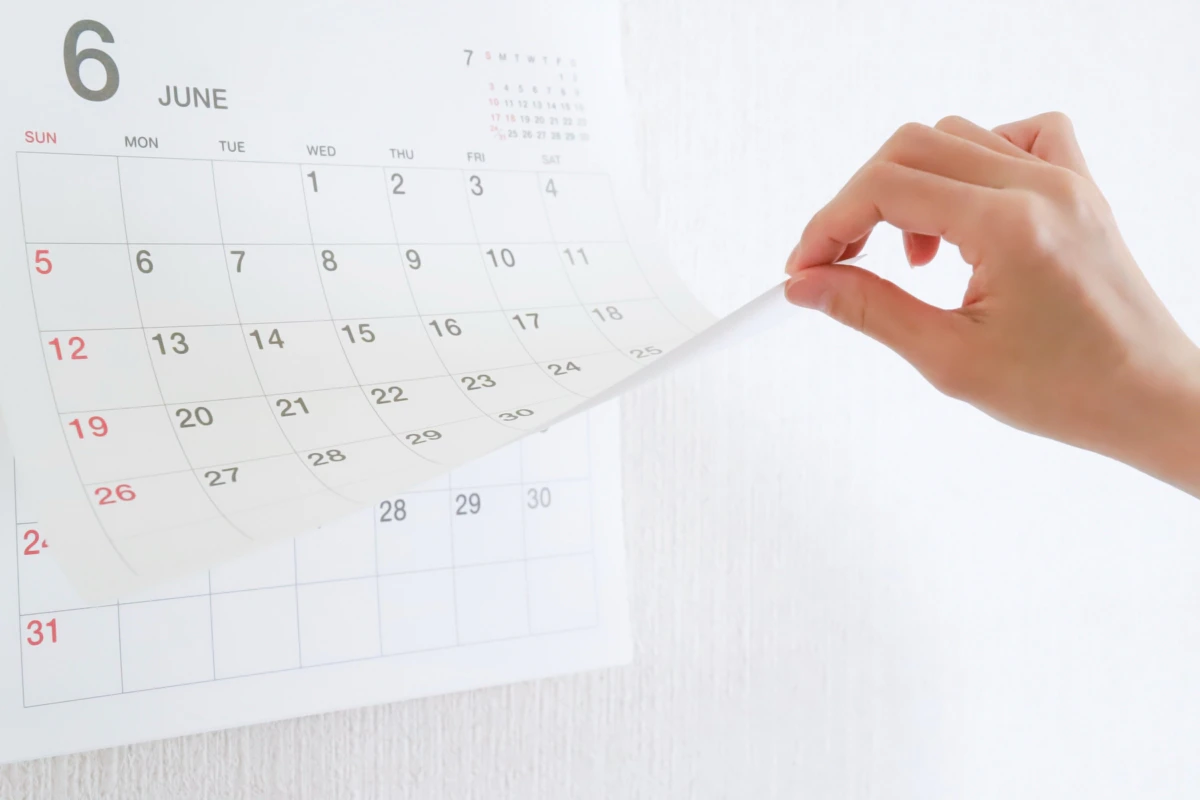 カレンダー　壁掛け　女性　