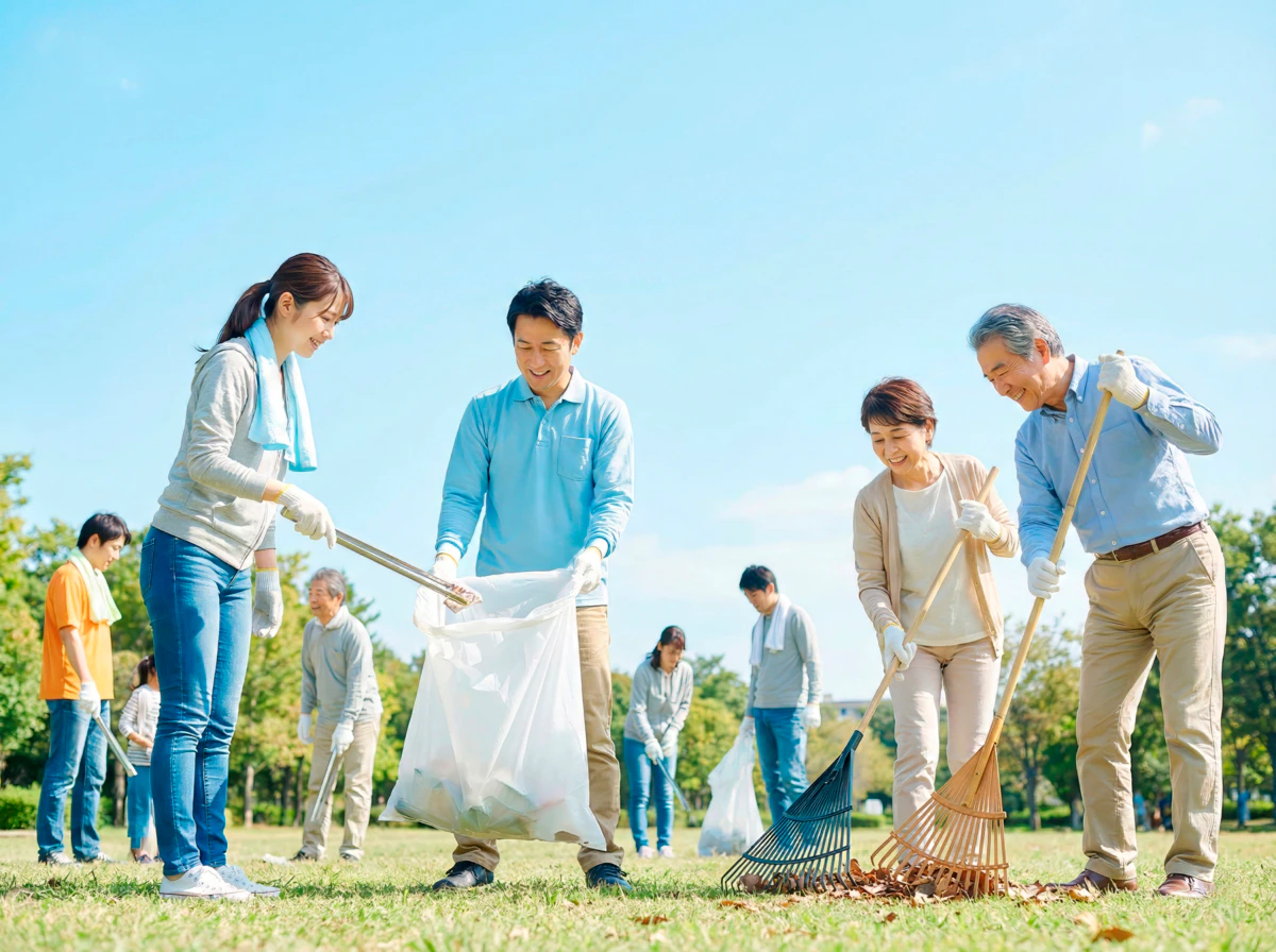 自治会　掃除