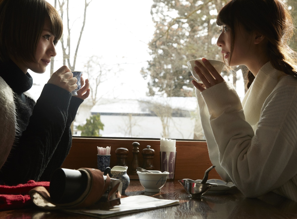 カフェ　女友達